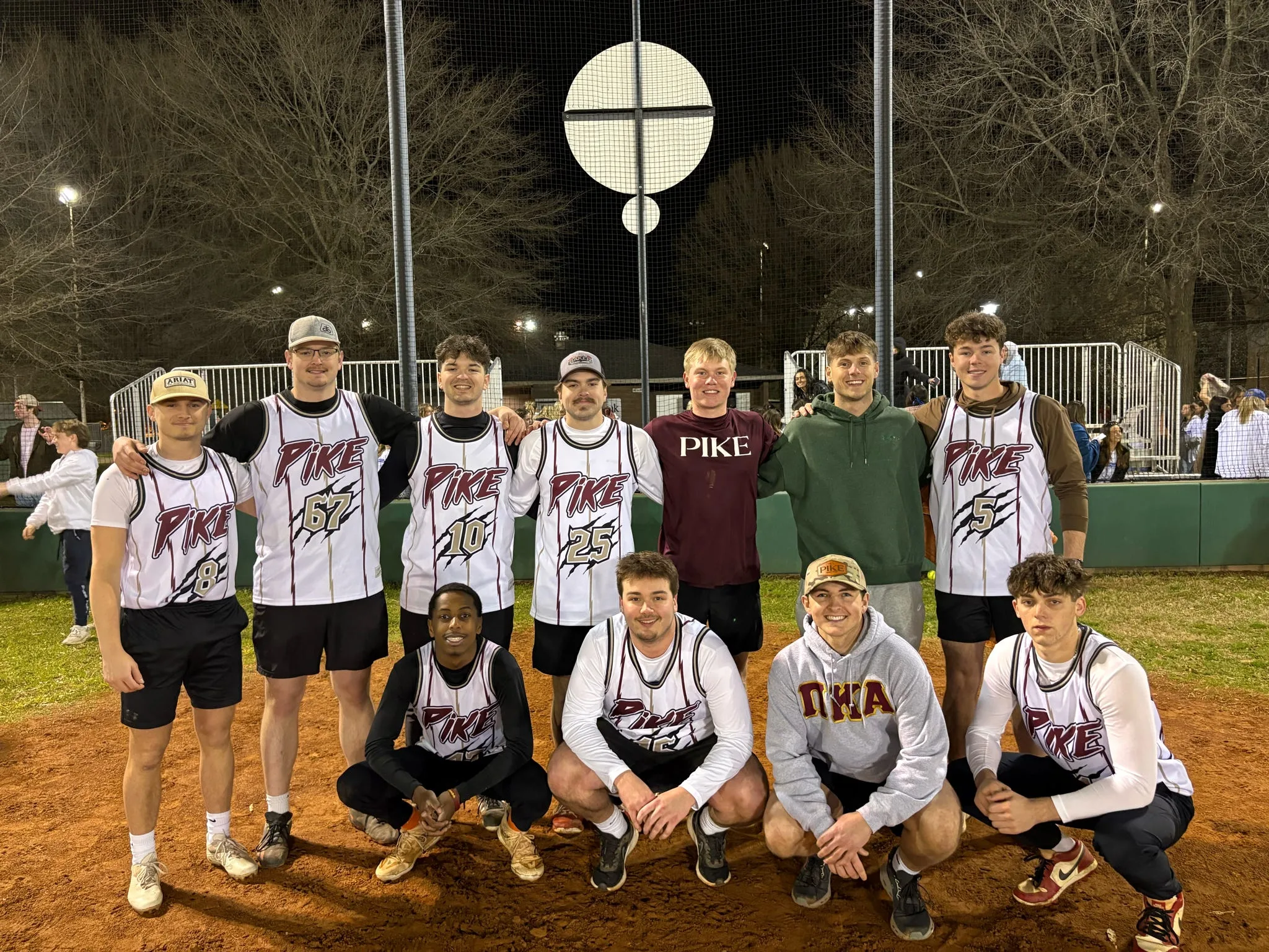 Pi Kappa Alpha baseball intramural team competing