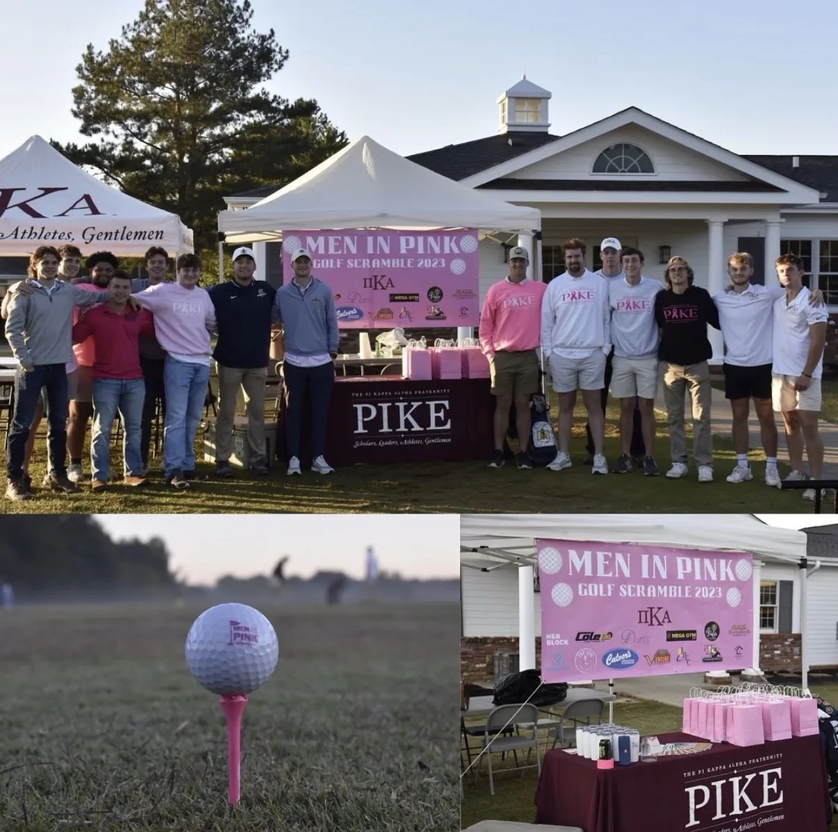 Pi Kappa Alpha philanthropy — men in pink event